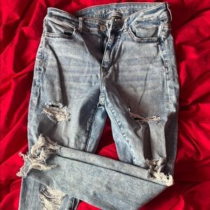 American Eagle Ripped Light Blue Jeans
